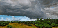 Landscape oil painting entitled 'Prairie Storm' by John O'Keefe